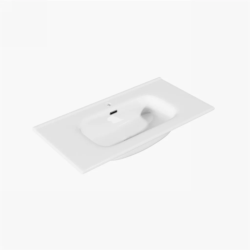ArkiLife® Cobus ACC90-CB - 91x46,5 Slim-Edge, Vit porslinsvask