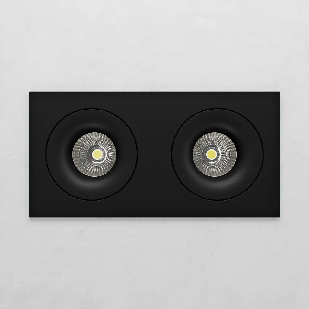 Qdrant 2 LED - Svart