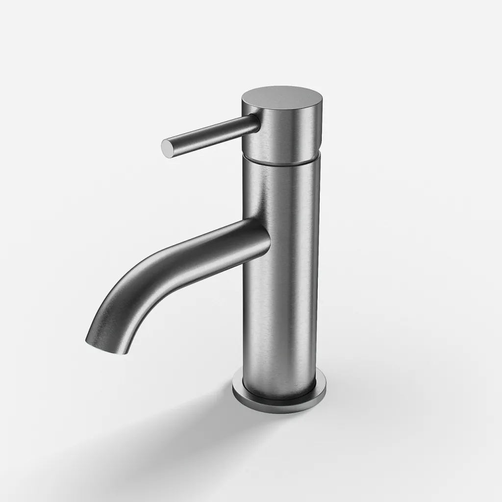 Classwell C02 - Tvättställsblandare, borstat rostfritt stål