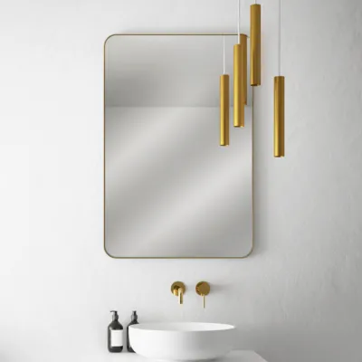 Déco Dé Lux 60x80 - Borstad mässing