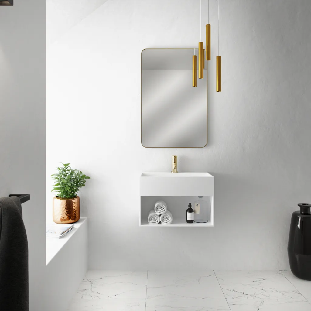 Déco Dé Lux 60x90 - Borstad mässing