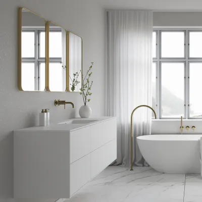 Déco Dé Lux 50x70 - Borstad mässing