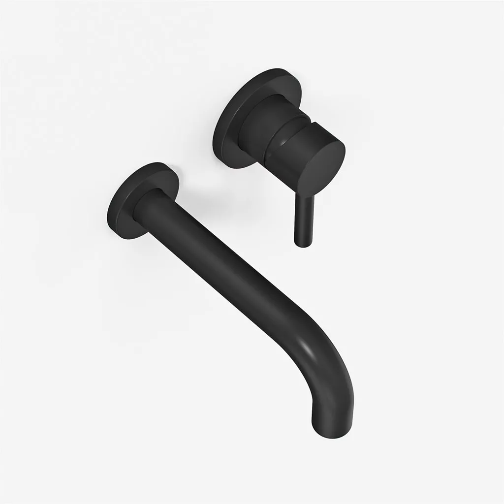 Semplice SHV102 - Tvättställsblandare, 22 cm pip, mattsvart