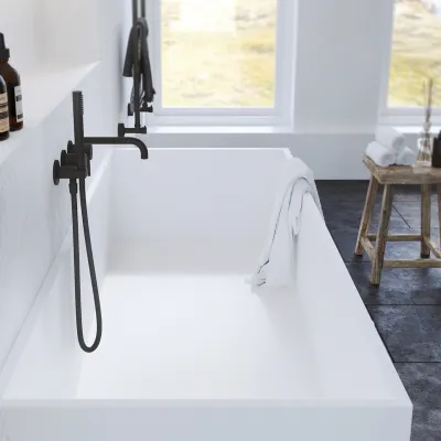 Semplice SBR801 - Duschset, matt svart