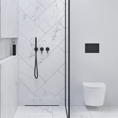 Semplice SBR801 - Duschset, matt svart