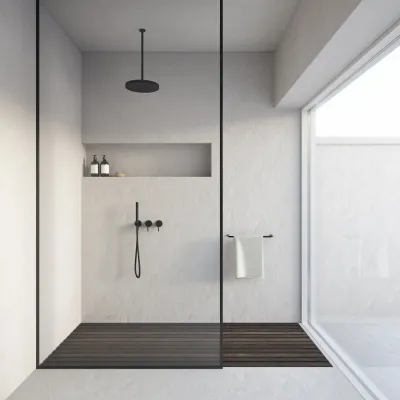Semplice SBR801 - Duschset, matt svart
