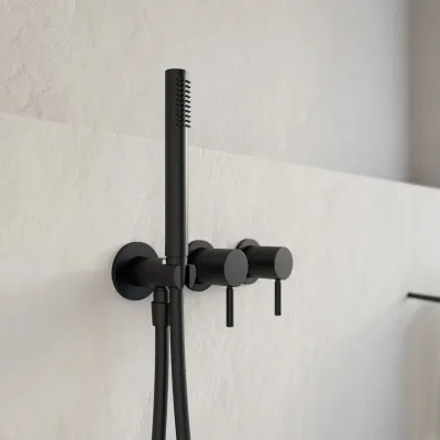 Semplice SBR801 - Duschset, matt svart