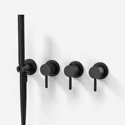 Semplice STB801 - Termostatsats, mattsvart
