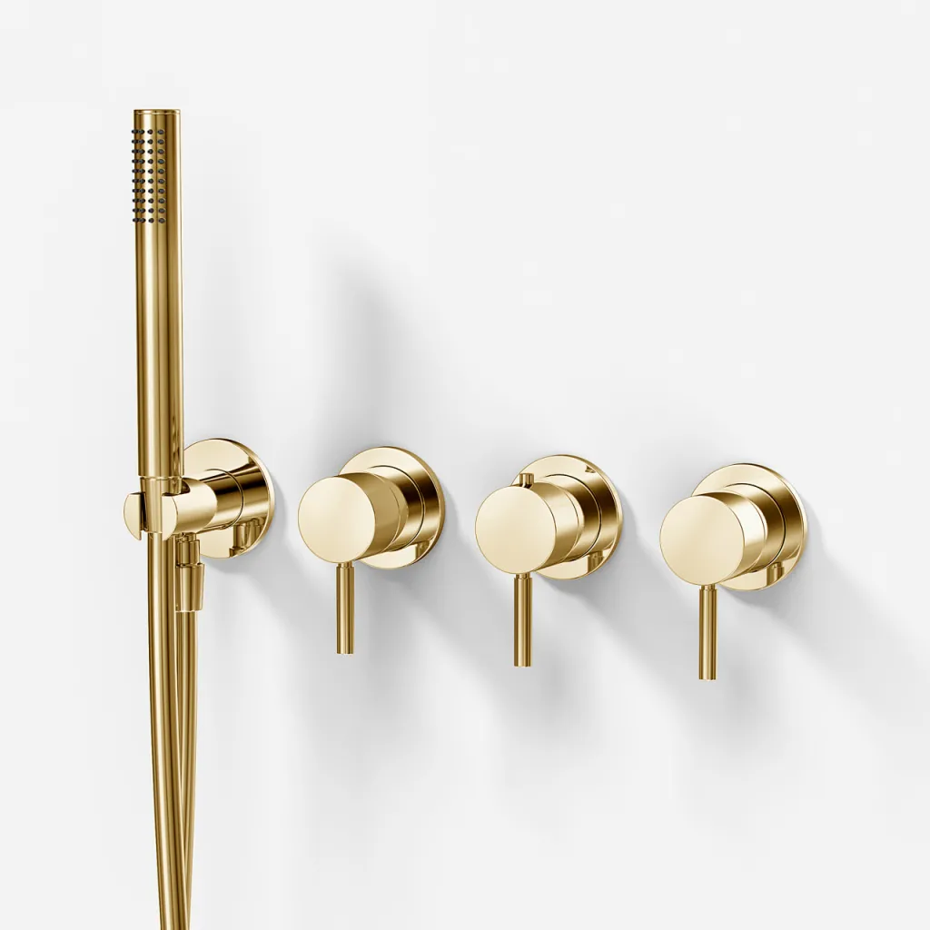 Semplice STB801 - Termostatsats, polerad mässing natur