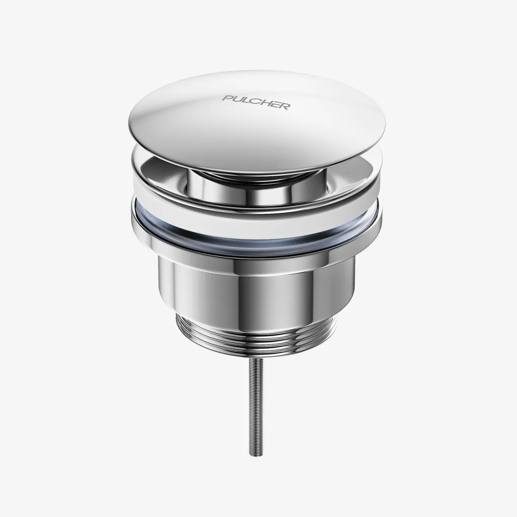 Pulcher Semplice Fly 1¼” - Universal bottenventil, krom