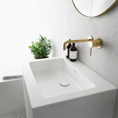 Pulcher Mood 60 Soho - Badrumsmöbel 60x46 cm, matt vit med SolidTec® handfat