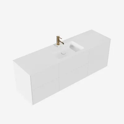 Pulcher Mood 160 Soho - Badrumsmöbel 160x46, Mathvid SolidTec®