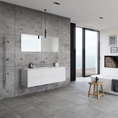 Pulcher Mood 160 Soho - Badrumsmöbel 160x46, Mathvid SolidTec®
