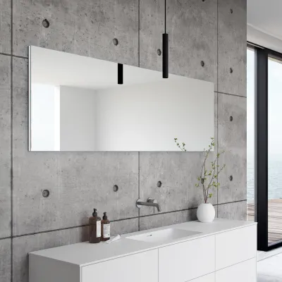 Pulcher Mood 180 Soho - Badrumsmöbel 180x46 cm, mattvit med SolidTec® handfat